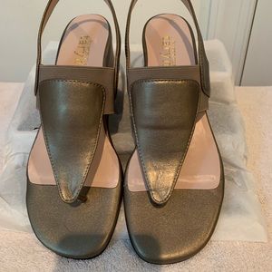 Taryn Rose sandals dark gold